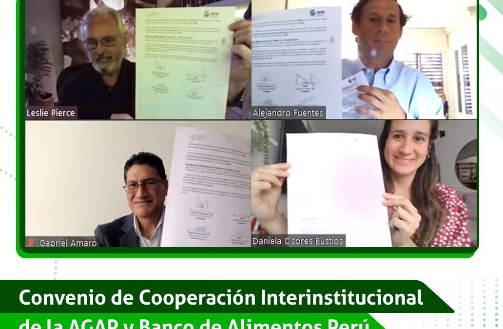 AGAP y el Banco de Alimentos Perú suscriben convenio para la donación de alimentos a organizaciones benéficas