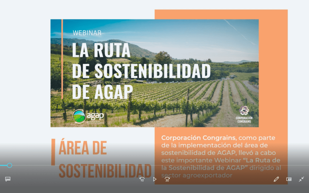 Webinar: La ruta de la sostenibilidad de AGAP