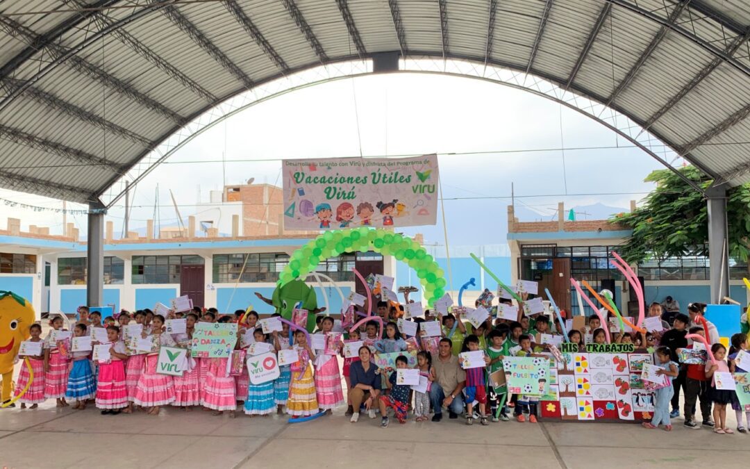 Virú S.A. promueve la educación, valores y creatividad de más de 400 niños con su Programa de Vacaciones Útiles 2023