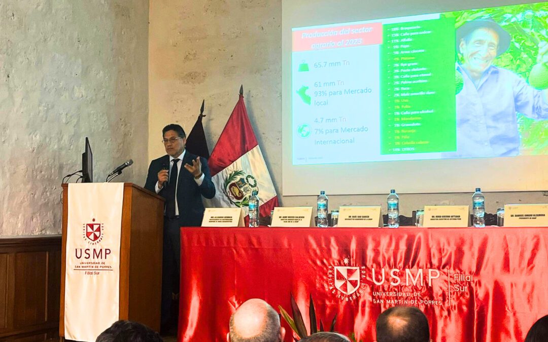 AGAP resalta el papel transformador de la agricultura en zonas rurales durante la Cátedra Perú en Arequipa