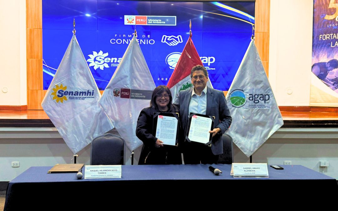 AGAP y SENAMHI firman convenio para fortalecer la gestión climática en el agro peruano