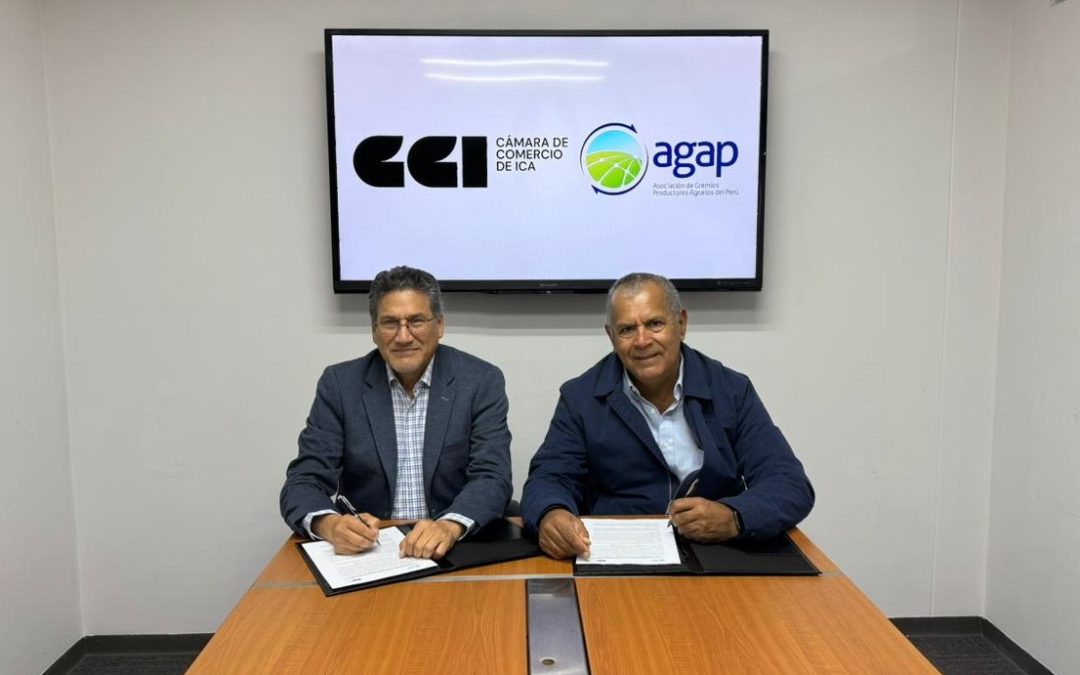 AGAP y la Cámara de Comercio de Ica suscriben alianza estratégica para promover el desarrollo agrario