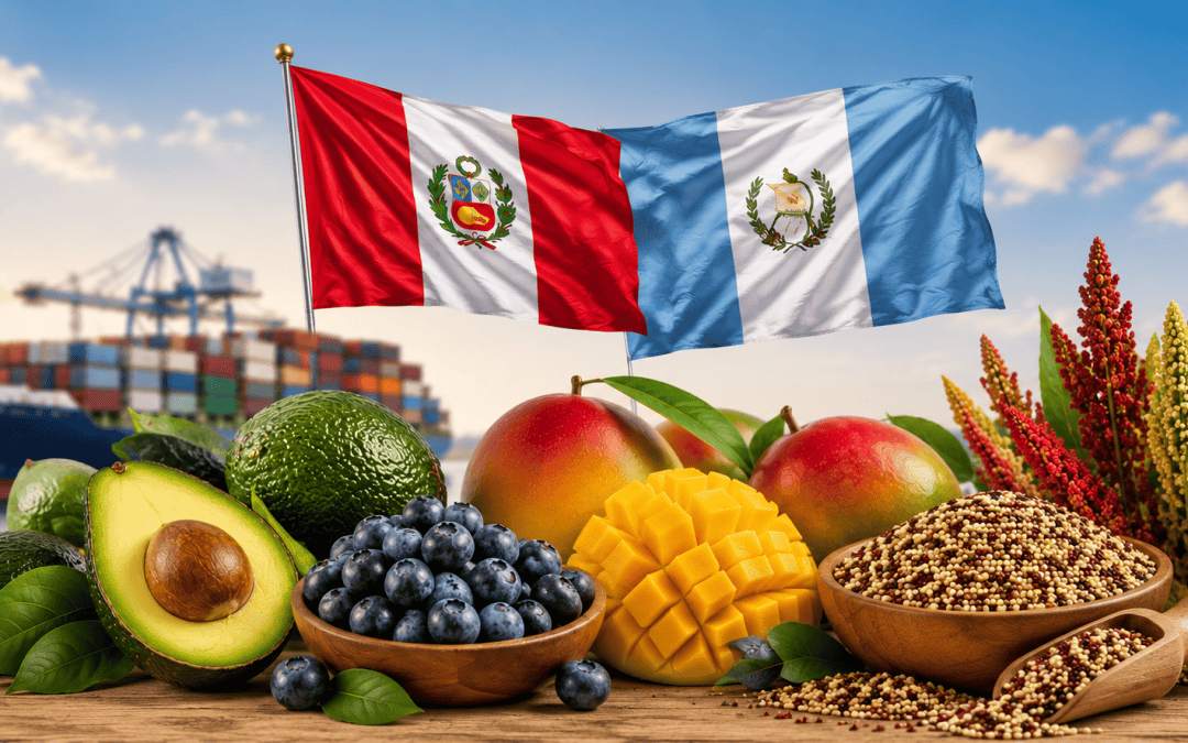 TLC entre Perú y Guatemala abre mercado potencial de USD 104 millones para envíos no tradicionales