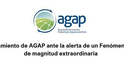 Pronunciamiento de AGAP ante la alerta de un Fenómeno El Niño de magnitud extraordinaria